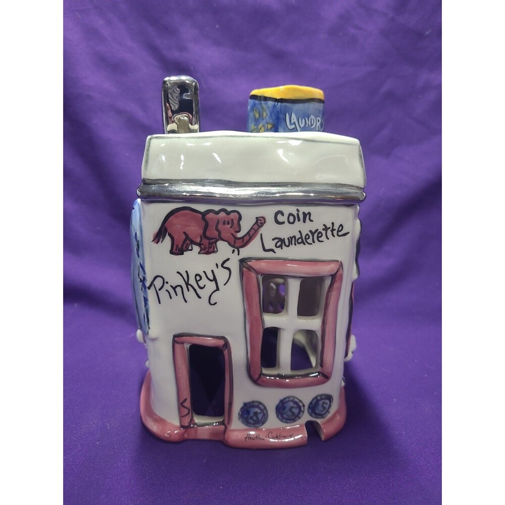 Blue Sky Clayworks Goldminc Clay Sculpture Pinky's Coin Laundry Launderette